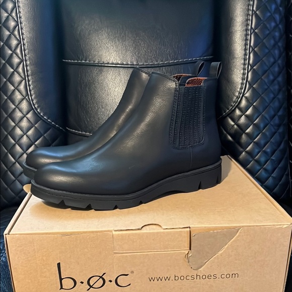 b.o.c. Black Ankle Booties with Durable Sole - Picture 2 of 6